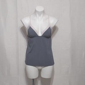 Victoria's Secret Gray Plunging Neckline Soft Comfy Fabric Cami Small